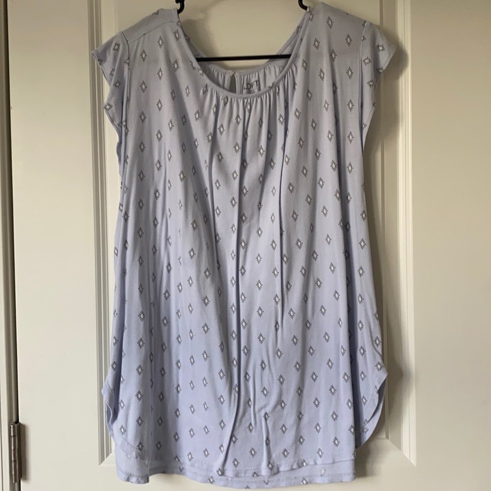 Loft light blue blouse
